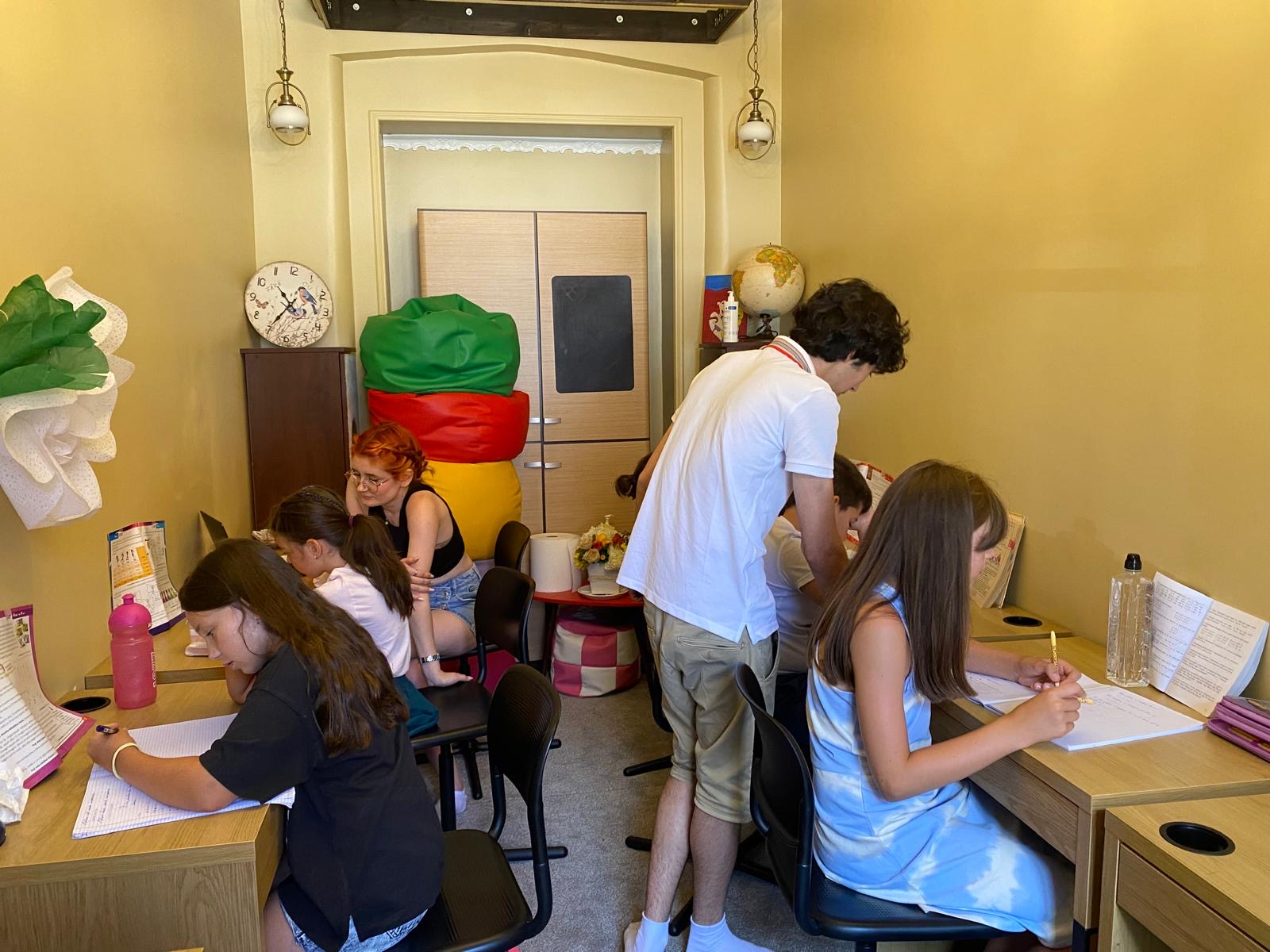 Lecție la sala de lucru